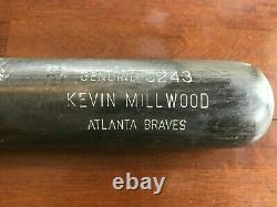 VINTAGE Kevin Millwood Game Used cracked ATLANTA BRAVES Bat