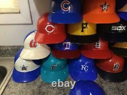 VINTAGE LOT OF 28 LAICH MLB Plastic Baseball Batting Helmets Full Size 1969
