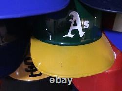 VINTAGE LOT OF 28 LAICH MLB Plastic Baseball Batting Helmets Full Size 1969