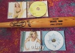 VINTAGE LOUISVILLE SLUGGER POWERIZED PRO-STOCK R161 34 WOODEN BAT + CARRIE CD's