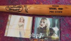 VINTAGE LOUISVILLE SLUGGER POWERIZED PRO-STOCK R161 34 WOODEN BAT + CARRIE CD's