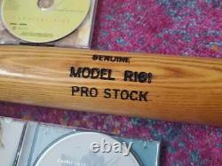 VINTAGE LOUISVILLE SLUGGER POWERIZED PRO-STOCK R161 34 WOODEN BAT + CARRIE CD's