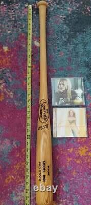 VINTAGE LOUISVILLE SLUGGER POWERIZED PRO-STOCK R161 34 WOODEN BAT + CARRIE CD's