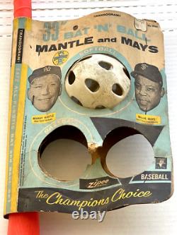 VINTAGE MICKEY MANTLE WILLIE MAYS BASEBALL BAT 1960s