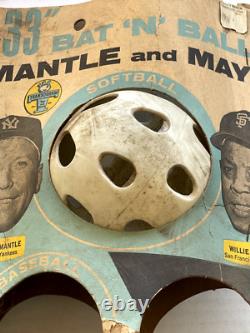 VINTAGE MICKEY MANTLE WILLIE MAYS BASEBALL BAT 1960s