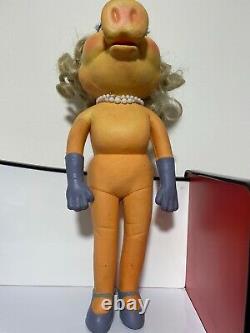 VINTAGE MISS PIGGY MUPPET BENDY TOY, UK, LATE 70'S, Rare Miss piggy Doll