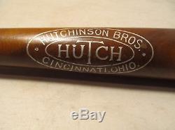 VINTAGE OLD ANTIQUE Baseball Bat Hutch Hutchinson Bros. (Joe) DIMAGGIO STYLE 34