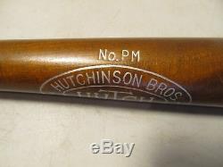 VINTAGE OLD ANTIQUE Baseball Bat Hutch Hutchinson Bros. (Joe) DIMAGGIO STYLE 34