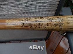 Vintage/old. Ted Williams. Hillerich Bradsby Baseball Bat Antique/rare/game Bat