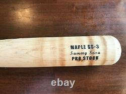 VINTAGE Sammy Sosa Game Issued Used Bat Chicago Cubs Bat EASTON MAPLE SS-3