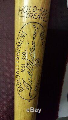 VINTAGE TED WILLIAM. SEARS PERSONAL MODEL 33 inch BASEBALL BAT SUPER CLEAN