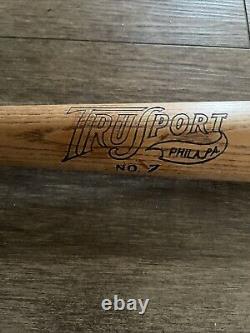 VINTAGE TRUSPORT NO 7 Jimmie Foxx HOF MODEL GENUINE AUTHENTIC BAT 1930s