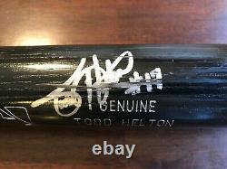 VINTAGE Todd Helton signed Game Issued un used LS Bat Colorado Rockies
