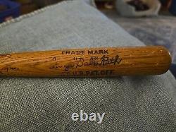 VTG 14 George Babe Ruth Louisville Slugger 125 Miniature Wood Baseball Bat B54