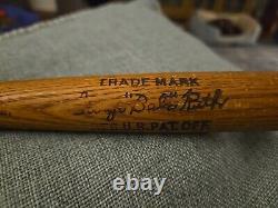 VTG 14 George Babe Ruth Louisville Slugger 125 Miniature Wood Baseball Bat B54