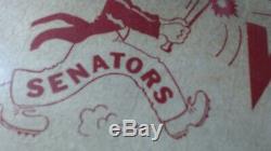 (VTG) 1950s Washington senators baseball pennant player & bat rare style FULL