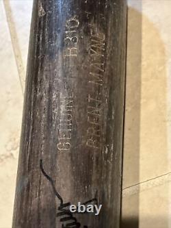 VTG Autographed Brent Mayne Louisville Slugger Powerized Wood B310 Baseball Bat
