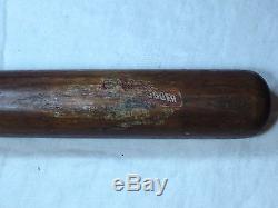 Vtg Early Louisville Slugger Ty Cobb 40tc Baseball Decal Bat Dash Dot Dash Wood