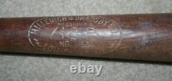 VTG HILLERICH & BRADSBY Wood Baseball Bat No. 14 33.75 USA Louisville KY