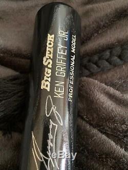 VTG Ken Griffey Jr HOF Autographed Rawlings Black Baseball Bat WITH COA