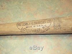 VTG Louisville Slugger Baseball Bat Hillerich & Bradsby Jim Bottomley 30's 33