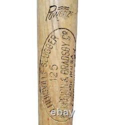 VTG Louisville Slugger Wood Baseball Bat 125 Hillerich Bradsby Bill Goodman FLAW