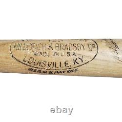 VTG Louisville Slugger Wood Baseball Bat 125 Hillerich Bradsby Bill Goodman FLAW