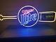 Vtg Miller Lite Beer Chicago White Sox Baseball Bat Neon Light Up Sign Game Room