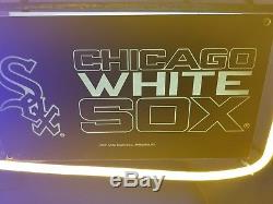 VTG Miller lite beer chicago white sox baseball bat neon light up sign game room