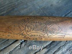 VTG SPALDING BASEBALL BAT-NY GIANTS FRANKIE FRISCH RARE 1920's AUTOGRAPH MODEL