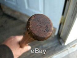 VTG SPALDING BASEBALL BAT-NY GIANTS FRANKIE FRISCH RARE 1920's AUTOGRAPH MODEL