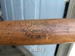 VTG SPALDING BASEBALL BAT-NY GIANTS FRANKIE FRISCH RARE 1920's AUTOGRAPH MODEL