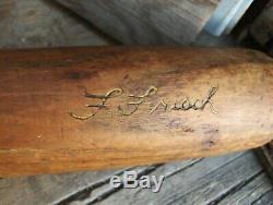 VTG SPALDING BASEBALL BAT-NY GIANTS FRANKIE FRISCH RARE 1920's AUTOGRAPH MODEL