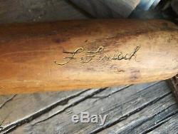 VTG SPALDING BASEBALL BAT-NY GIANTS FRANKIE FRISCH RARE 1920's AUTOGRAPH MODEL