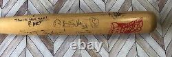 VTG Schaumburg Flyers(Jewel Osco) Fanfare Signed Baseball Bat. Multiple Signiture