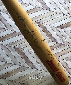 VTG Schaumburg Flyers(Jewel Osco) Fanfare Signed Baseball Bat. Multiple Signiture