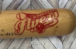 VTG Schaumburg Flyers(Jewel Osco) Fanfare Signed Baseball Bat. Multiple Signiture