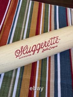 VTG Sluggerette Baseball Bat Hillerich & Bradsby Wood Girls Little League RARE