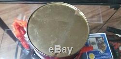 Very Rare Vintage 1936 Tin Can By Phila Bat Athletic Tobacco Quebec Baseball