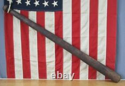 Vintage 1880s Antique Wood Baseball Bat Round Grip Knob Huge! 38 Very Rare Vintage 1880s Antique Wood Baseball Bat Round Grip Knob Huge! 38 Very Rare