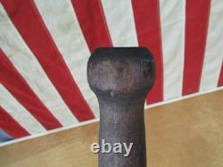 Vintage 1880s Antique Wood Baseball Bat Round Grip Knob Huge! 38 Very Rare Vintage 1880s Antique Wood Baseball Bat Round Grip Knob Huge! 38 Very Rare