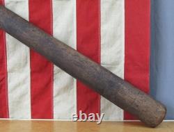 Vintage 1880s Antique Wood Baseball Bat Round Grip Knob Huge! 38 Very Rare Vintage 1880s Antique Wood Baseball Bat Round Grip Knob Huge! 38 Very Rare