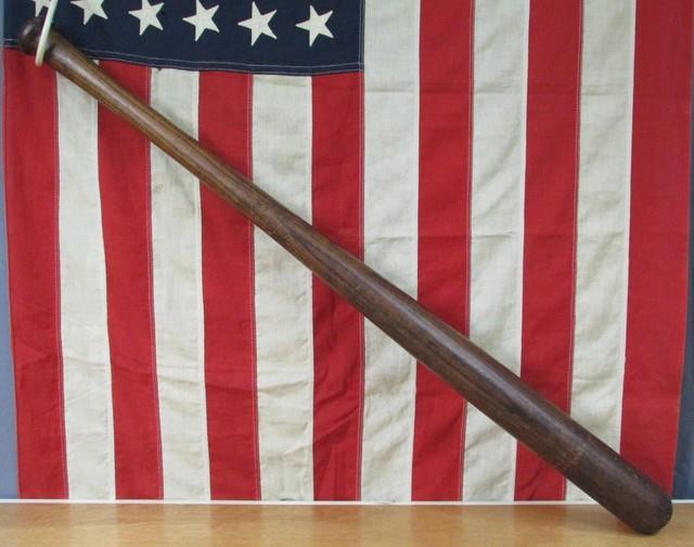 Vintage 1890s Ag Spalding Bros Wood Baseball Bat Makers Logo Autograph 36 1900s