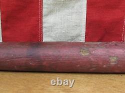 Vintage 1890s Antique Wood Baseball Bat Red Finish Ring Bat 26 Victorian Rare