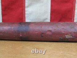 Vintage 1890s Antique Wood Baseball Bat Red Finish Ring Bat 26 Victorian Rare