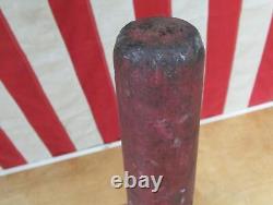 Vintage 1890s Antique Wood Baseball Bat Red Finish Ring Bat 26 Victorian Rare