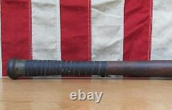 Vintage 1890s Daisy Antique Wood Baseball Bat Gold Ends 28 Victorian era Rare