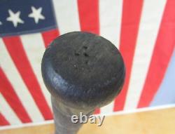 Vintage 1890s Daisy Antique Wood Baseball Bat Gold Ends 28 Victorian era Rare