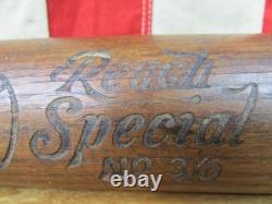 Vintage 1900s AJ Reach Co. Wood'Special' Baseball Bat No. 3/0 Keystone 34 Rare