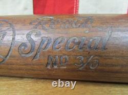 Vintage 1900s AJ Reach Co. Wood'Special' Baseball Bat No. 3/0 Keystone 34 Rare